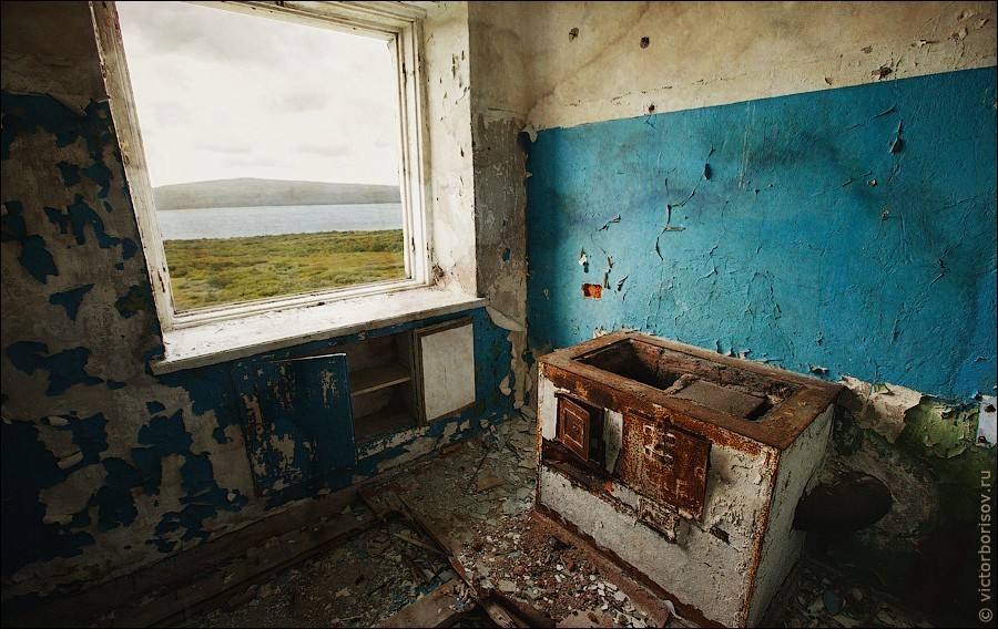 Заброшенный посёлок Большое Озерко на полуострове Рыбачий